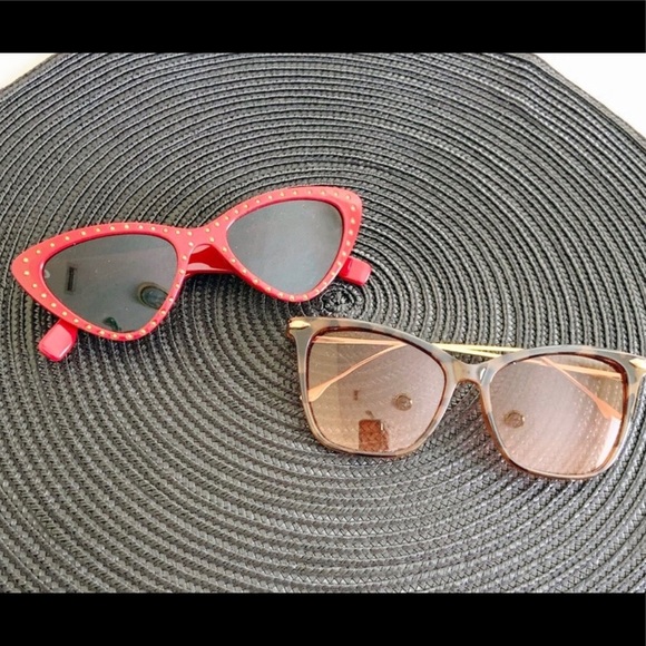 Ladies Retro Cat-Eye Sunglasses - Picture 1 of 6